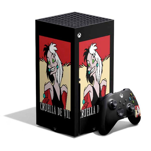Disney Villains Cruella de Vil Xbox Series X Bundle Skin