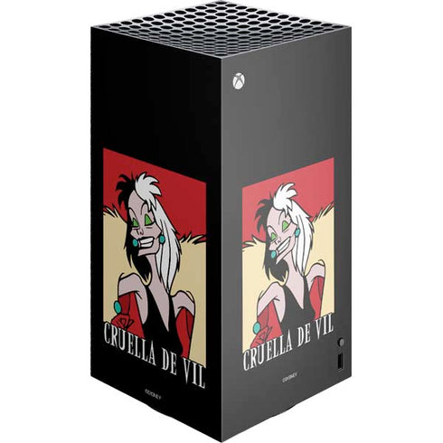 Disney Villains Cruella de Vil XBox Series X Digital Edition Console Skin