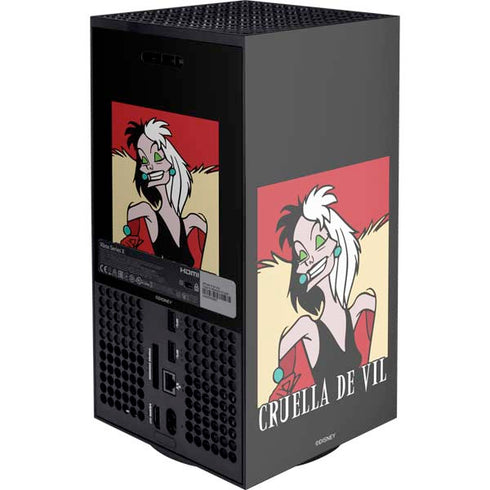 Disney Villains Cruella de Vil XBox Series X Digital Edition Console Skin