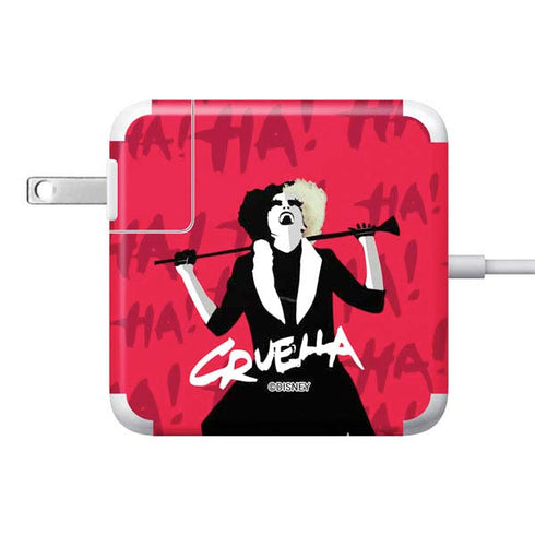 Disney Cruella (2021) Evil Laugh 85W Power Adapter (15 and 17 inch MacBook Pro Charger) Skin