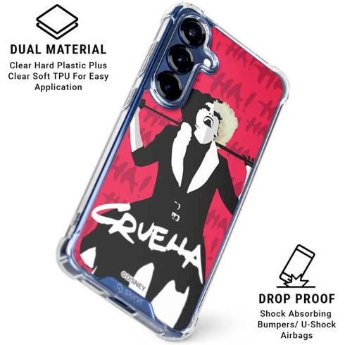 Disney Cruella (2021) Evil Laugh Galaxy S25 Plus Clear Case