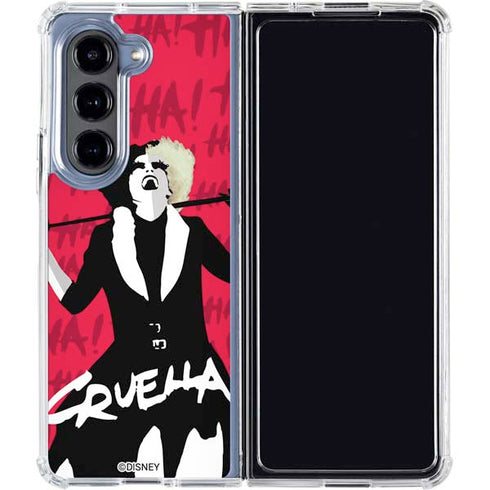 Disney Cruella (2021) Evil Laugh Galaxy Z Fold5 5G Clear Case