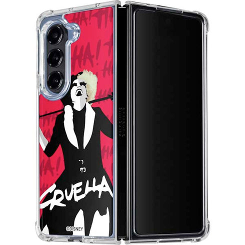 Disney Cruella (2021) Evil Laugh Galaxy Z Fold5 5G Clear Case