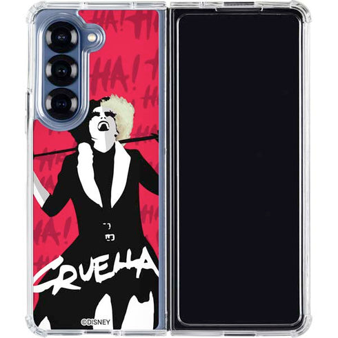 Disney Cruella (2021) Evil Laugh Galaxy Z Fold6 Clear Case