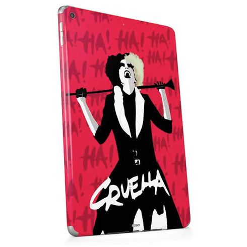 Disney Cruella (2021) Evil Laugh Apple iPad Skin