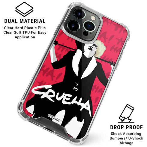 Disney Cruella (2021) Evil Laugh iPhone 16 Pro Max Clear Case