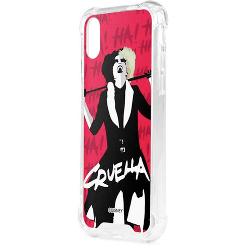 Disney Cruella (2021) Evil Laugh iPhone XS Clear Case