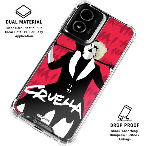 Disney Cruella (2021) Evil Laugh Moto G Power 5G (2024) Clear Case
