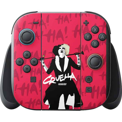 Disney Cruella (2021) Evil Laugh Nintendo Switch 2 (2025) with Joy-Con Skin