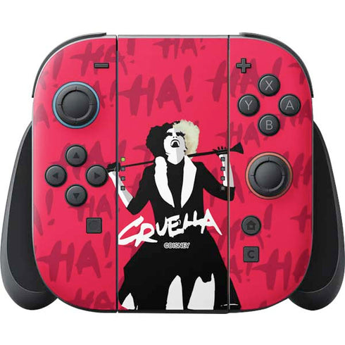 Disney Cruella (2021) Evil Laugh Nintendo Switch 2 (2025) Joy-Con Controller Skin