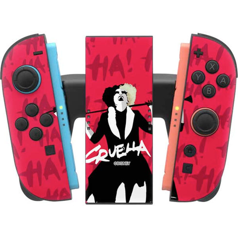 Disney Cruella (2021) Evil Laugh Nintendo Switch 2 (2025) Joy-Con Controller Skin