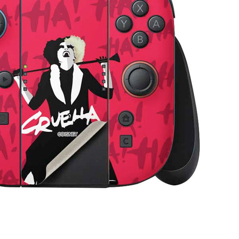 Disney Cruella (2021) Evil Laugh Nintendo Switch 2 (2025) Joy-Con Controller Skin