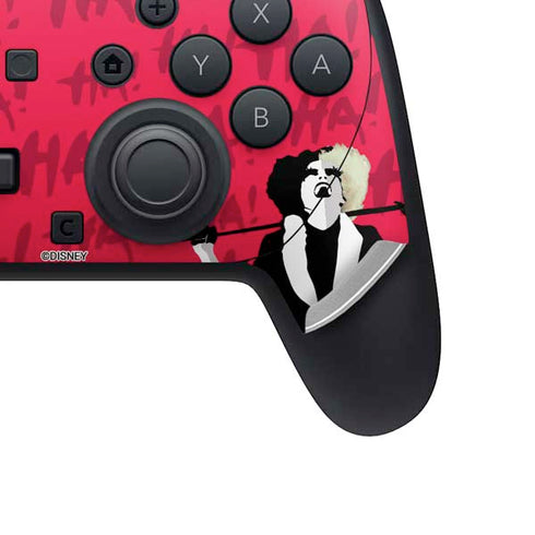 Disney Cruella (2021) Evil Laugh Nintendo Switch 2 (2025) Pro Controller Skin
