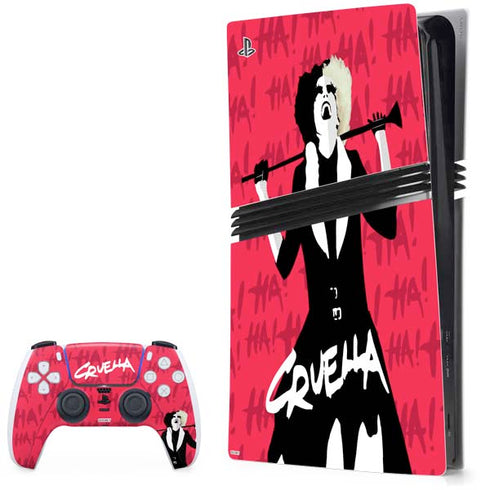 Disney Cruella (2021) Evil Laugh PS5 Pro Bundle Skin