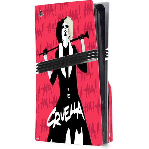 Disney Cruella (2021) Evil Laugh PS5 Pro Disk Console Skin