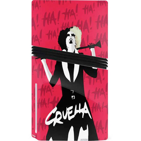Disney Cruella (2021) Evil Laugh PS5 Pro Disk Console Skin