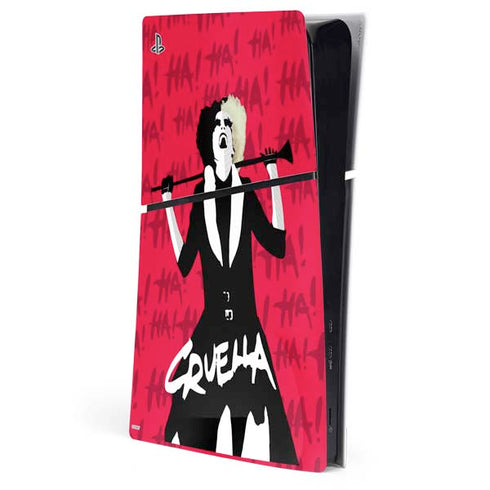 Disney Cruella (2021) Evil Laugh PS5 Slim Digital Edition Console Skin