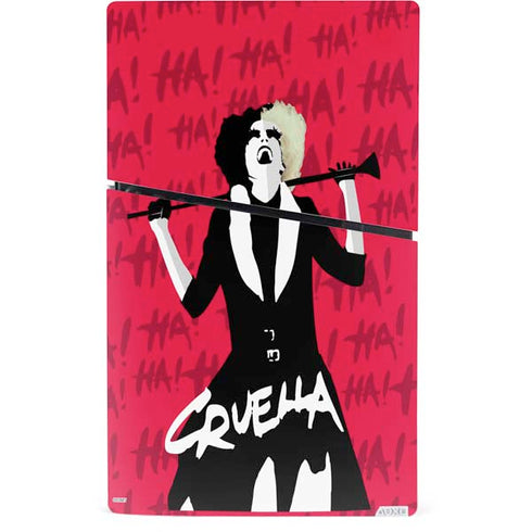 Disney Cruella (2021) Evil Laugh PS5 Slim Digital Edition Console Skin