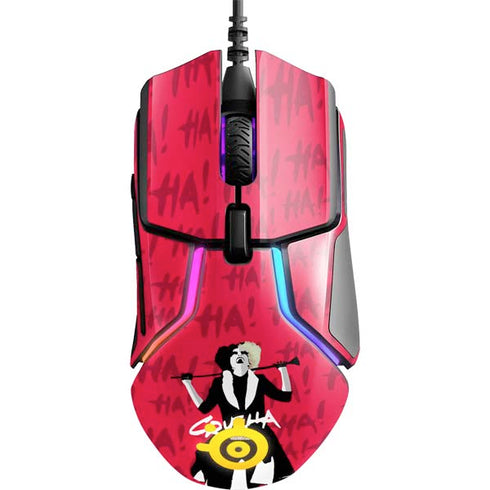 Disney Cruella (2021) Evil Laugh SteelSeries Rival 600 Gaming Mouse Skin
