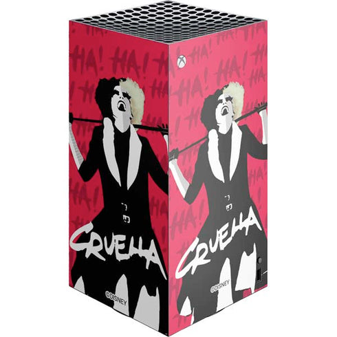 Disney Cruella (2021) Evil Laugh XBox Series X Digital Edition Console Skin