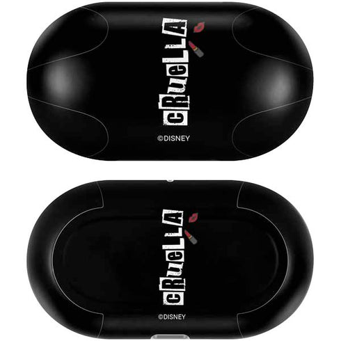 Disney Cruella (2021) Logo and Lipstick Galaxy Buds Plus Skin