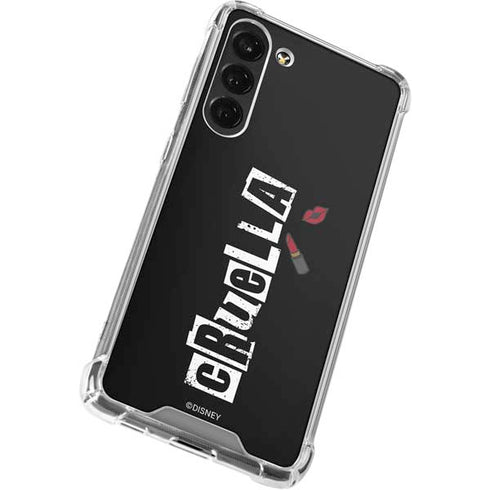 Disney Cruella (2021) Logo and Lipstick Galaxy S24 FE Clear Case