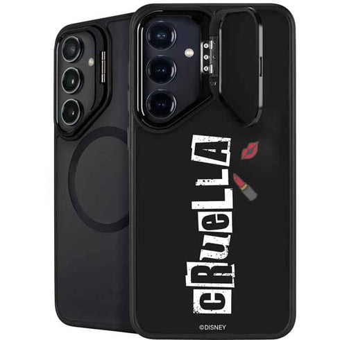 Disney Cruella (2021) Logo and Lipstick Galaxy S25 Plus Kickstand Case