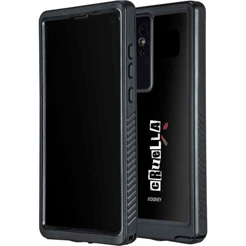 Disney Cruella (2021) Logo and Lipstick Galaxy S24 Ultra Waterproof Case
