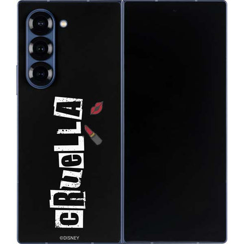 Disney Cruella (2021) Logo and Lipstick Galaxy Z Fold6 Skin