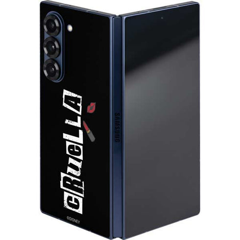Disney Cruella (2021) Logo and Lipstick Galaxy Z Fold6 Skin