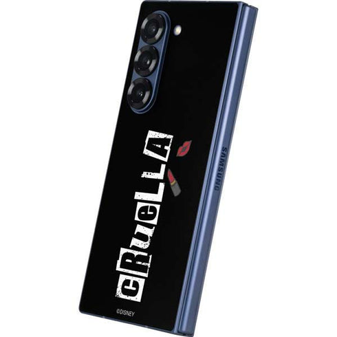 Disney Cruella (2021) Logo and Lipstick Galaxy Z Fold6 Skin