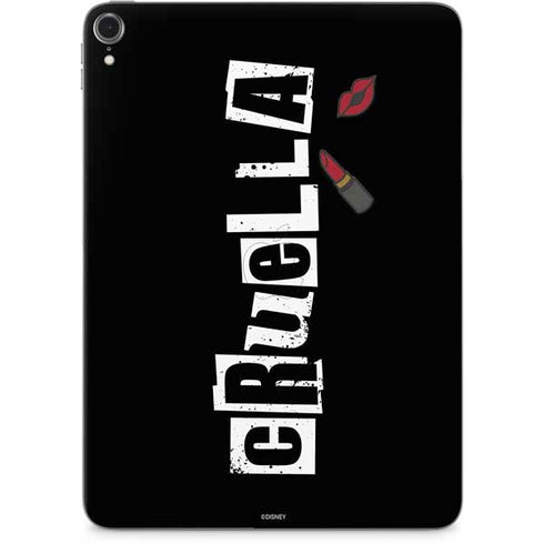 Disney Cruella (2021) Logo and Lipstick Apple iPad Pro Skin