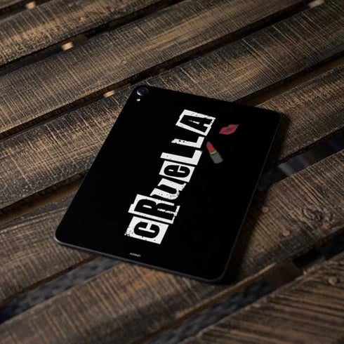 Disney Cruella (2021) Logo and Lipstick Apple iPad Pro Skin
