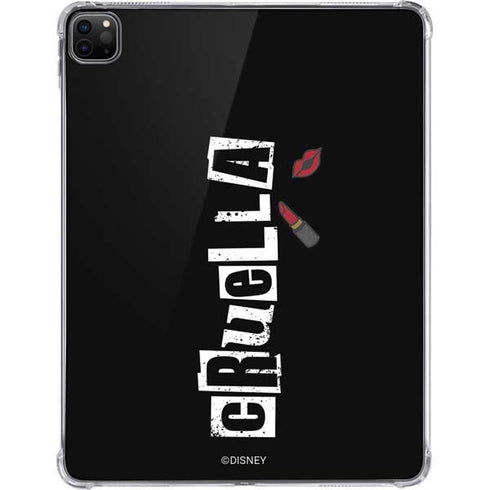 Disney Cruella (2021) Logo and Lipstick iPad Pro 11in (2024) Clear Case