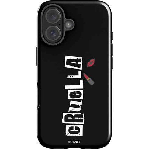 Disney Cruella (2021) Logo and Lipstick iPhone 16 Plus Impact Case