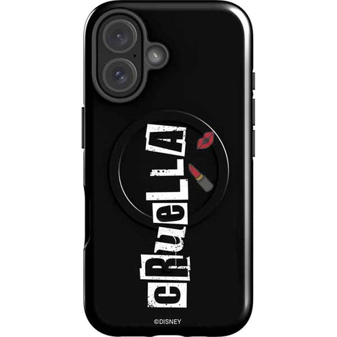 Disney Cruella (2021) Logo and Lipstick iPhone 16 Plus Magsafe Impact Case