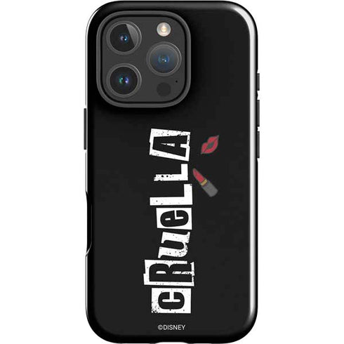 Disney Cruella (2021) Logo and Lipstick iPhone 16 Pro Impact Case