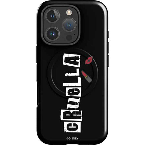 Disney Cruella (2021) Logo and Lipstick iPhone 16 Pro Magsafe Impact Case