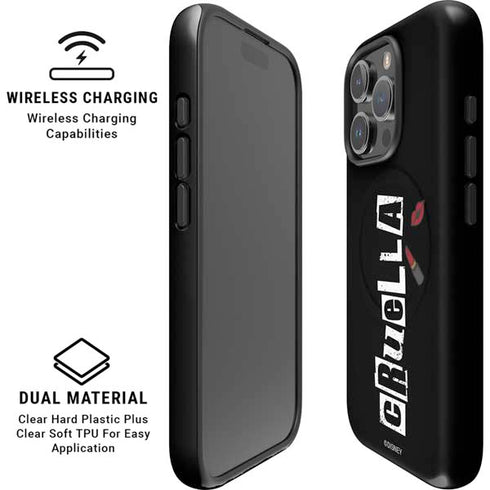Disney Cruella (2021) Logo and Lipstick iPhone 16 Pro Magsafe Impact Case