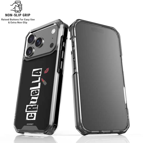 Disney Cruella (2021) Logo and Lipstick iPhone 18 Pro Clear Case