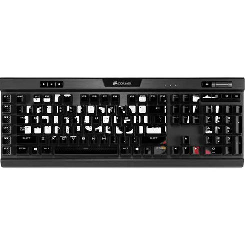 Disney Cruella (2021) Logo and Lipstick K95 RGB PLATINUM Mechanical Gaming Keyboard Skin