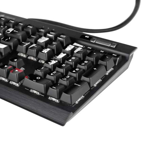 Disney Cruella (2021) Logo and Lipstick K95 RGB PLATINUM Mechanical Gaming Keyboard Skin