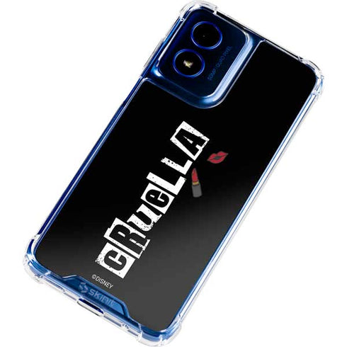 Disney Cruella (2021) Logo and Lipstick Moto G Play 4G (2024) Clear Case