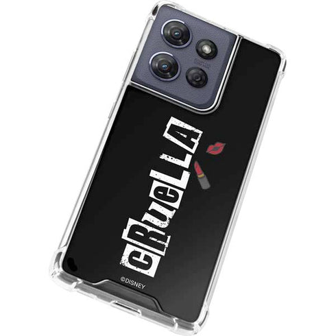 Disney Cruella (2021) Logo and Lipstick Moto G Play 5G (2025) Clear Case