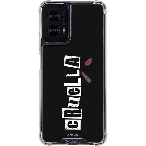 Disney Cruella (2021) Logo and Lipstick Moto G Power 5G (2024) Clear Case