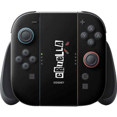 Disney Cruella (2021) Logo and Lipstick Nintendo Switch 2 (2025) Joy-Con Controller Skin