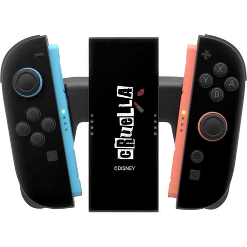 Disney Cruella (2021) Logo and Lipstick Nintendo Switch 2 (2025) Joy-Con Controller Skin