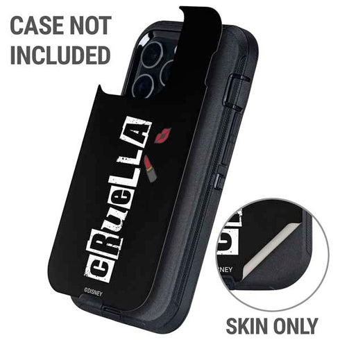Disney Cruella (2021) Logo and Lipstick Otterbox Defender iPhone Skin