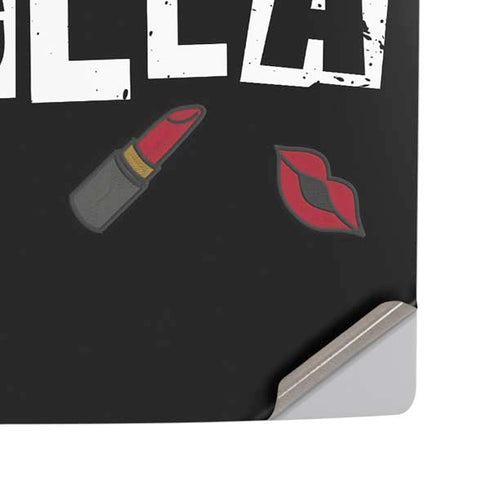 Disney Cruella (2021) Logo and Lipstick PS5 Pro Disk Console Skin