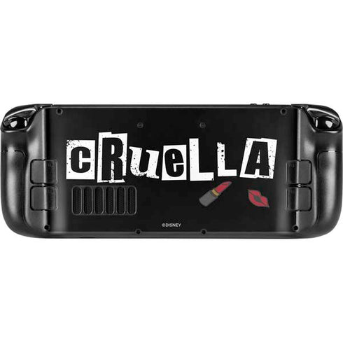 Disney Cruella (2021) Logo and Lipstick Steam Deck Handheld Gaming Computer Skin